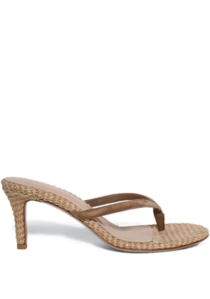 Gianvito Rossi 80mm suede heeled sandals - Brown