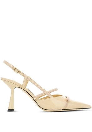 Jimmy Choo Danica slingback pointed-toe heeled pumps - Neutrals