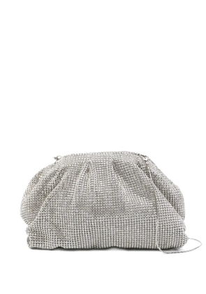 TWENTY FOURHAITCH crystal-embellished clutch bag - Silver