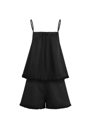 Deiji Studios black shorts set (set of two)