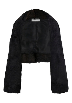 Ferragamo kid skin cropped jacket - Brown