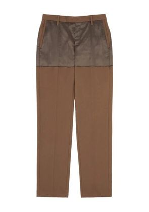 MM6 Maison Margiela two-tone panelled trousers - Brown