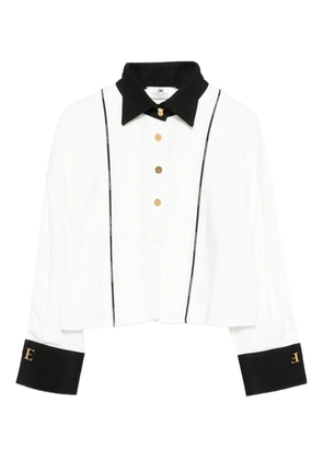 Elisabetta Franchi pleated shirt - White