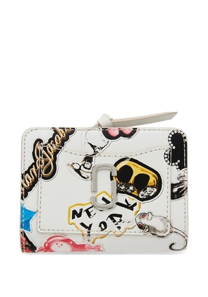 Marc Jacobs mini The Sticker Patch wallet - White