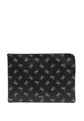Undercover printed clutch bag - Black
