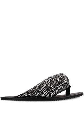 The Attico Indie Max flat sandals - Black