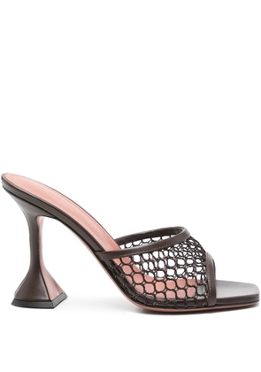 Amina Muaddi 95mm Lupita sandals - Brown