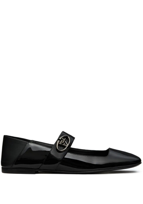 Valentino Garavani VLogo Locket Mary-Jane ballet flats - Black