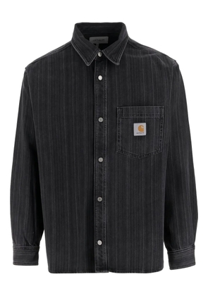 Carhartt WIP stripe-pocket cotton shirt - Black