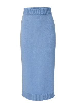 Carolina Herrera knitted pencil skirt - Blue