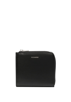 Jil Sander logo-print leather wallet - Black