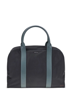 Kiton leather-trim holdall - Black