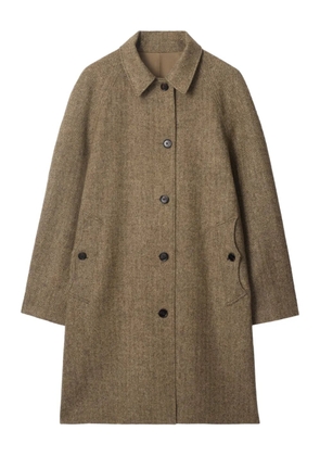 Burberry herringbone reversible coat - Brown