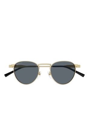 Gucci Eyewear Signature Web sunglasses - Gold