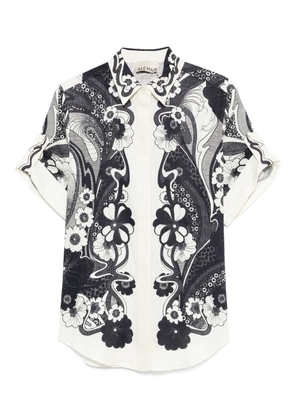 ALEMAIS floral-print short-sleeve shirt - Neutrals