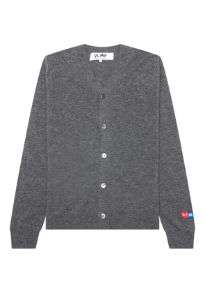 Comme Des Garçons Play x The Artist Invader heart-patch cardigan - Grey