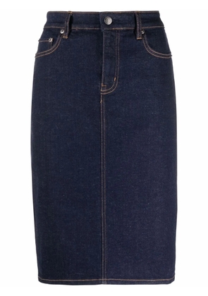 Lauren Ralph Lauren high-rise denim skirt - Blue