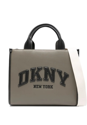 DKNY medium Hadlee logo-plaque tote bag - Green