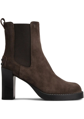 Tod's 80mm suede Chelsea boots - Brown