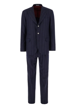 Brunello Cucinelli striped suit - Blue