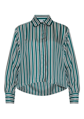 Max Mara striped collar shirt - Green