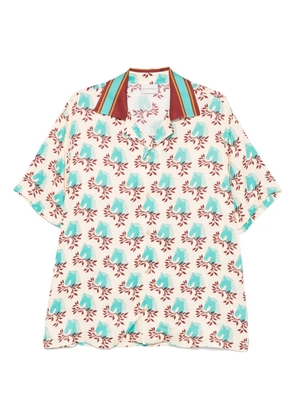 Drôle De Monsieur horse-head print shirt - Neutrals