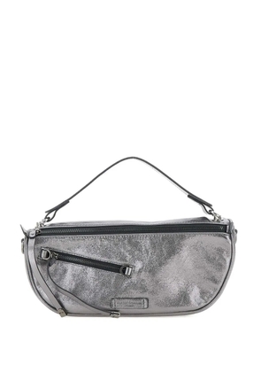GIANNI CHIARINI metallic zip-fastening tote bag - Silver