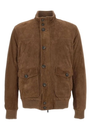 VOLFAGLI suede jacket - Brown