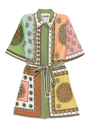 ALEMAIS Contina printed mini dress - Green
