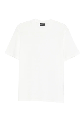 Emporio Armani logo-pattern T-shirt - White