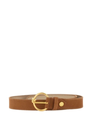GIANNI CHIARINI buckled suede belt - Brown