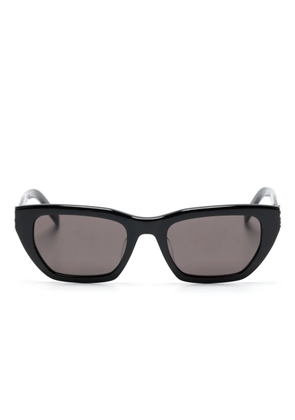 Saint Laurent Eyewear logo-plaque cat-eye sunglasses - Black