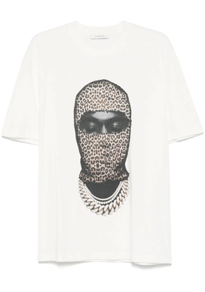 Ih Nom Uh Nit leopard-mask T-shirt - White