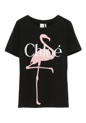 Chloé logo-print T-Shirt - Black