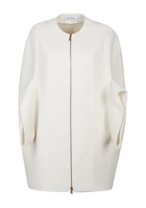 Max Mara zip-front coat - White
