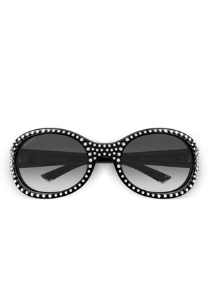 Gucci Eyewear GG2013S studded oval-frame sunglasses - Black