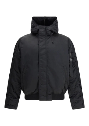 Alpha Industries hooded zip bomber jacket - Black