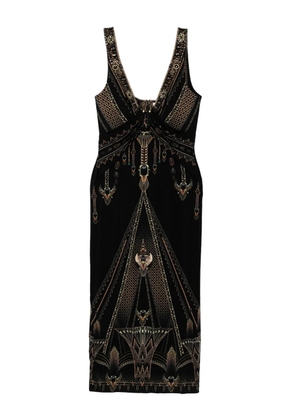 Camilla hardware detail tank dress - Black