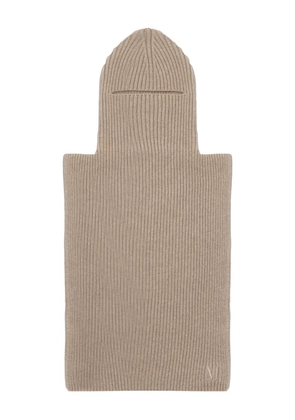 Max Mara balaclava-collar poncho - Neutrals