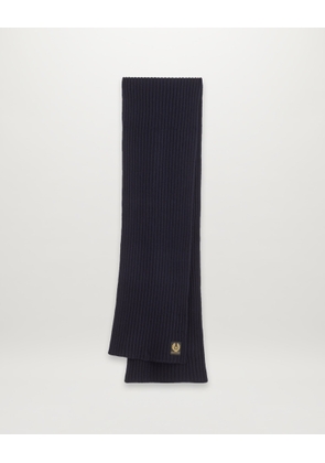 Belstaff Watch Scarf Men's Lambswool Dark Navy Size One Size