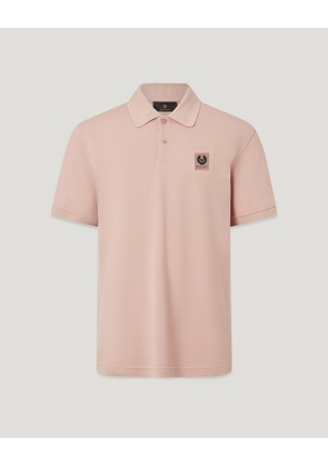 Belstaff Polo Men's Cotton Pique Dusk Pink Size 2XL