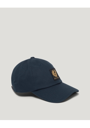 Belstaff Phoenix Logo Cap Unisex's Cotton Navy Size One Size