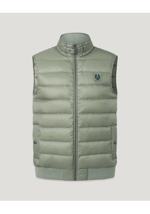 Belstaff Circuit Gilet Men's Down Filled Nylon Lichen Size 34