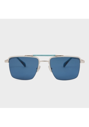 Paul Smith Silver Blue 'Landor' Sunglasses Multicolour