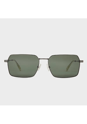 Paul Smith Gunmetal and Green 'Matheson' Sunglasses Multicolour