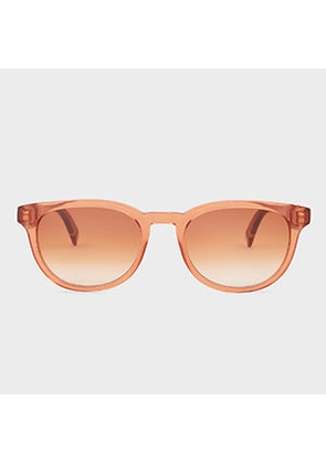 Paul Smith Transparent Caramel 'Macklin' Sunglasses Multicolour