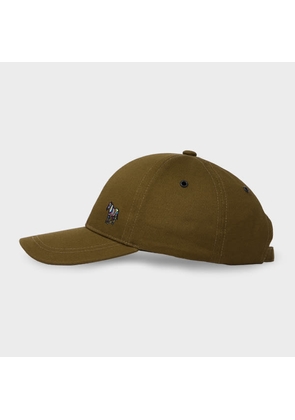 Paul Smith Khaki 'Zebra' Baseball Cap Green