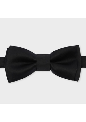Paul Smith Black Pre-Tied Satin Bow Tie