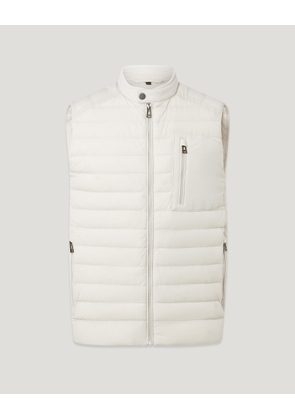 Belstaff Chassis Gilet Men's Lightweight Stretch Down Silver Birch Size 2XL