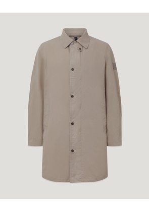 Belstaff Farer Coat Men's Alpha Nylon Dark Sand Size 2XL
